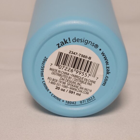 Zak Designs Tumbler Double Wall Stainless Steel Latah Contour Lid 20oz - Picture 8 of 10